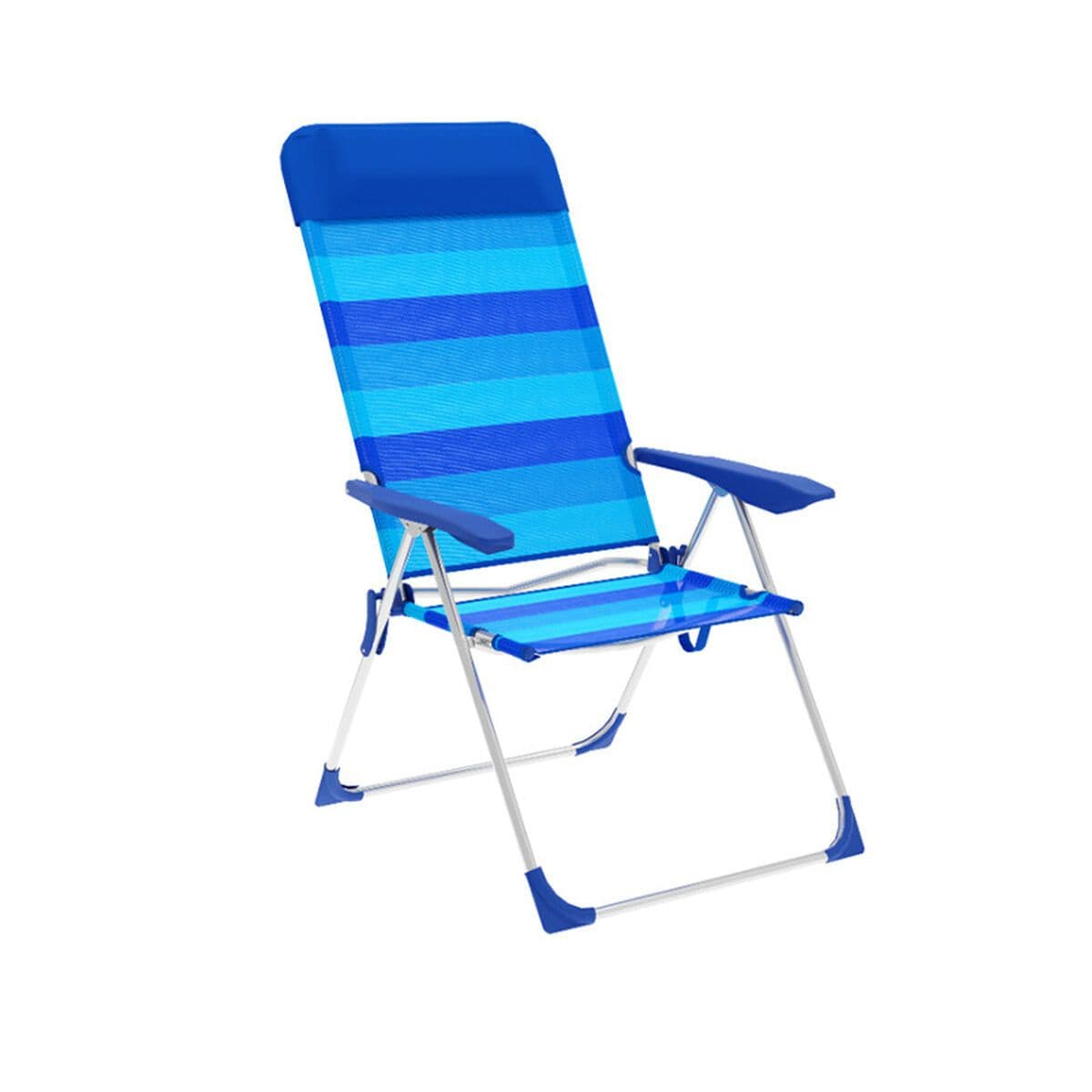 image-Folding Chair Marbueno Stripes Blue 69 x 109 x 58 cm