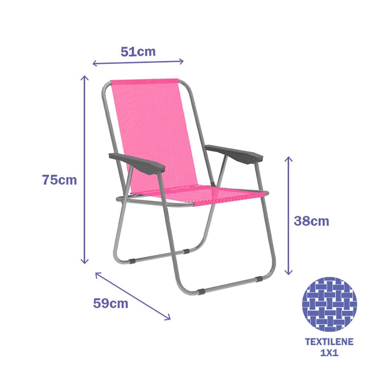 image-Folding Chair Marbueno 59 x 75 x 51 cm