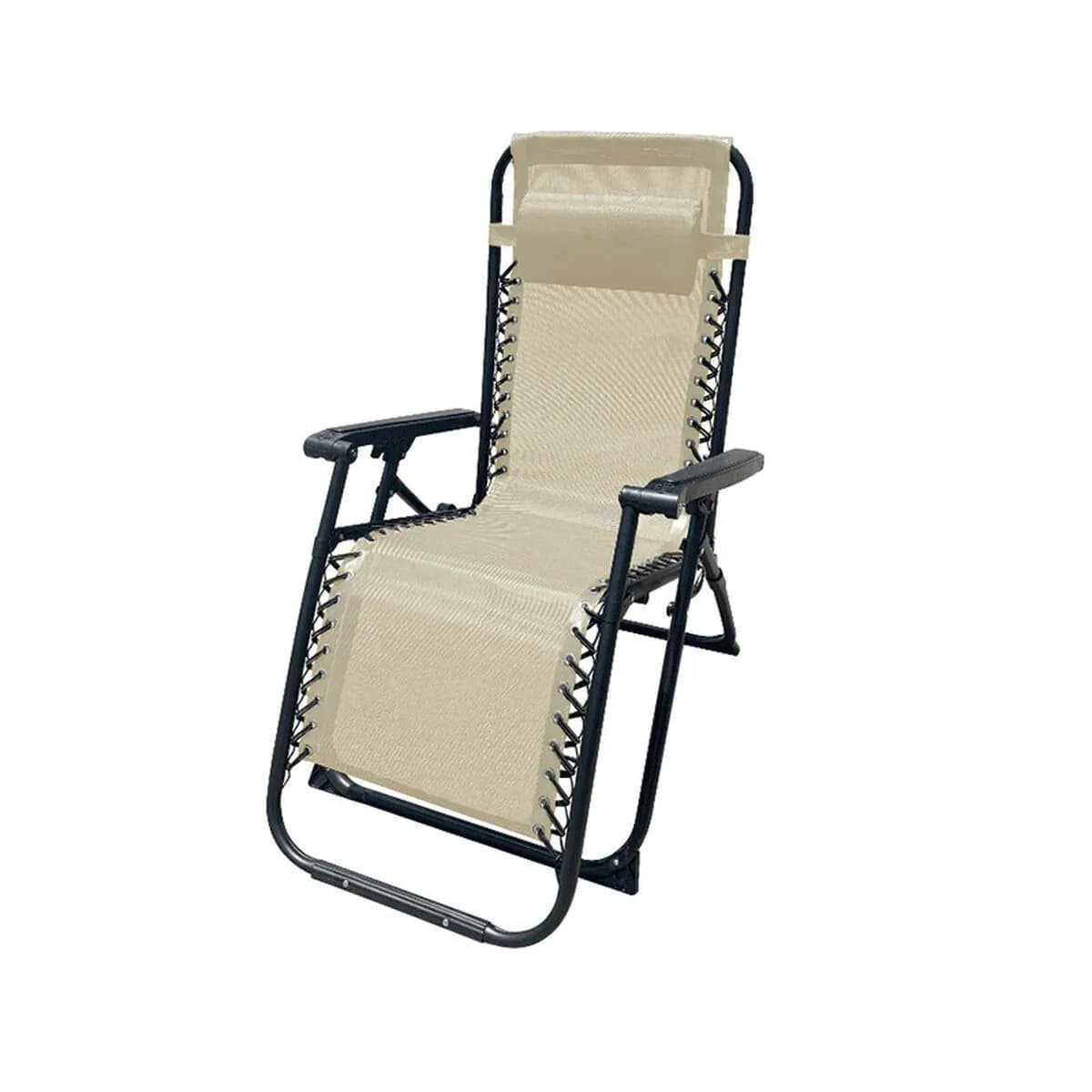 image-Folding Chair Marbueno Beige 90 x 108 x 66 cm