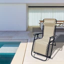image-Folding Chair Marbueno Beige 90 x 108 x 66 cm