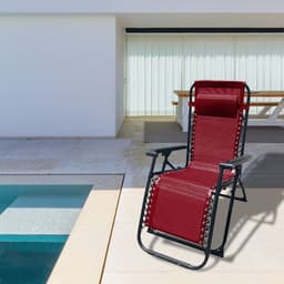 image-Folding Chair Marbueno Burgundy 90 x 108 x 66 cm