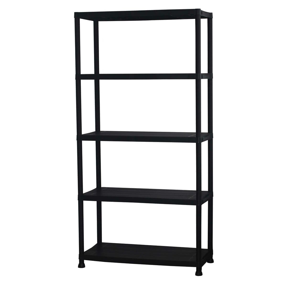 image-Marbueno Shelf 5 Shelves Black Plastic 90x40x180 cm Garden 10539