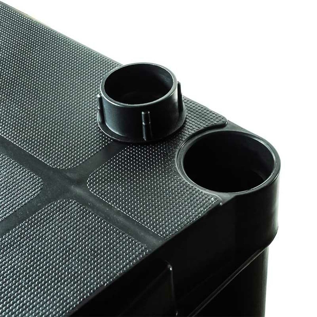 image-Marbueno Shelf 5 Shelves Black Plastic 90x40x180 cm Garden 10539