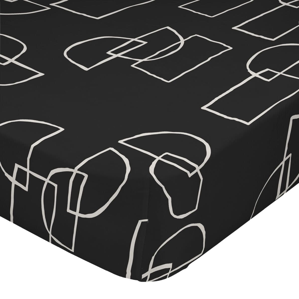 image-Fitted sheet HappyFriday BLANC Multicolour 180 x 200 x 32 cm