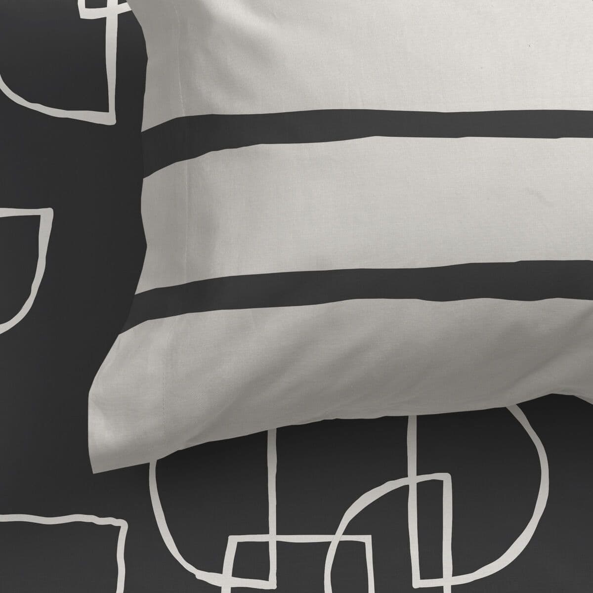image-Fitted sheet HappyFriday BLANC Multicolour 180 x 200 x 32 cm