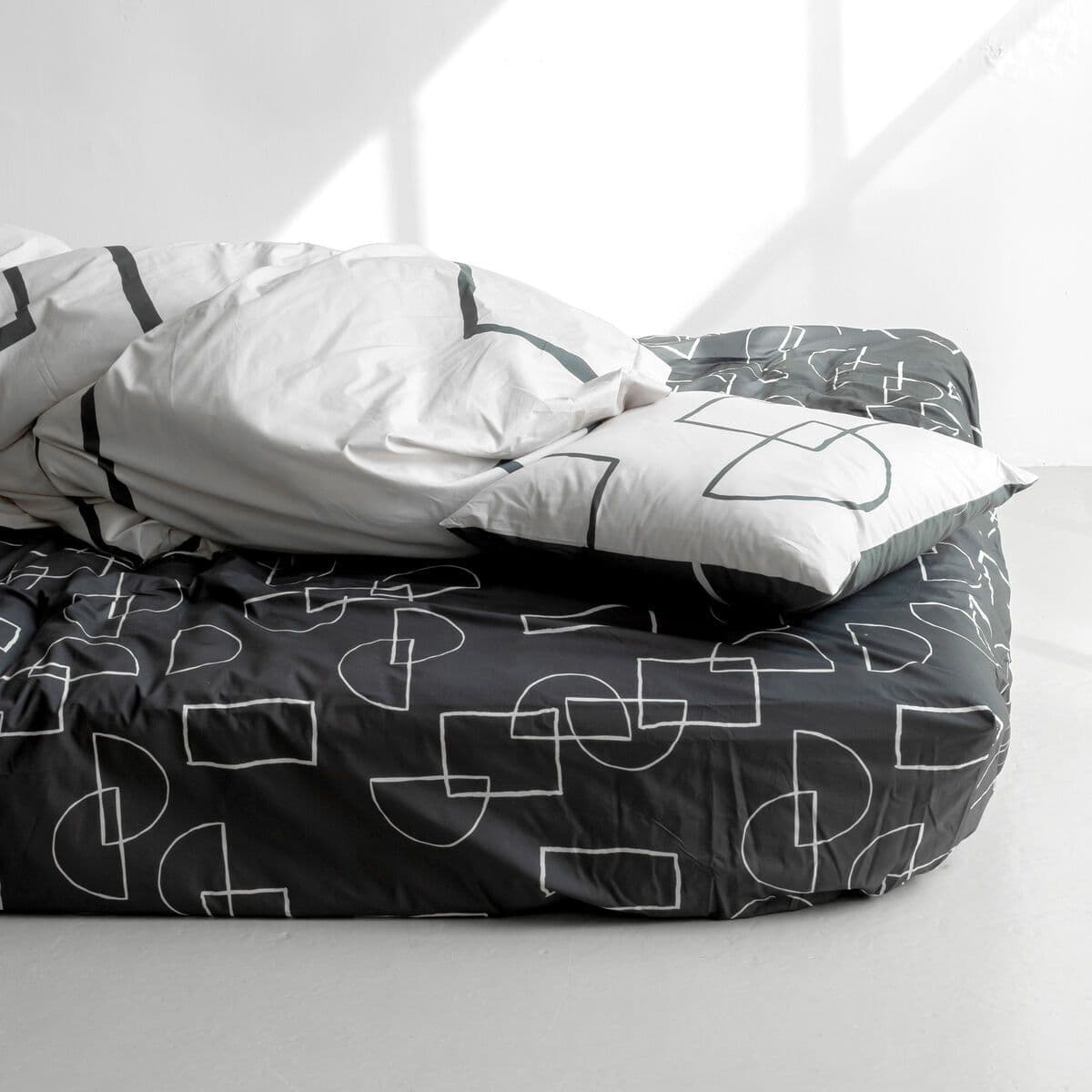 image-Fitted sheet HappyFriday BLANC Multicolour 180 x 200 x 32 cm