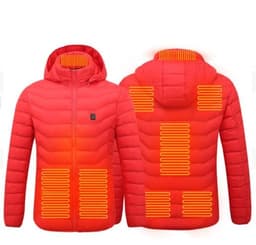 image-New Heated Jacket Coat USB Electric Jacket Cotton Coat Heater Thermal Clothing Heating Vest Men's Clothes Winter