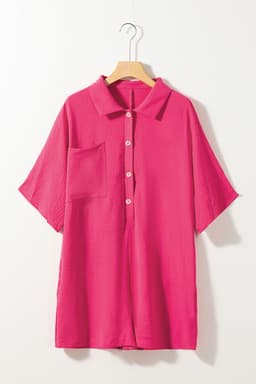 image-Black Half Button Collared Romper