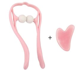 image-Plastic Pressure Point Therapy Neck Massageador Massagem Relieve Hand Roller Neck Massager For Neck Shoulder Trigger Point
