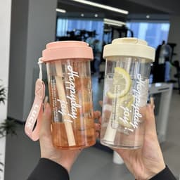 image-Plastic Water Cup Scented Tritan High Temperature Resistant Large Capacity Cup