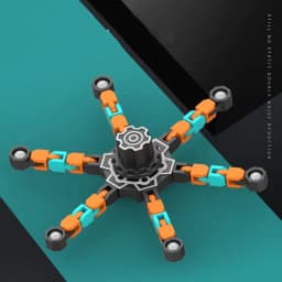 image-Variety Shape Decompression Children's Toy Mechanical Rotating Fingertip Top