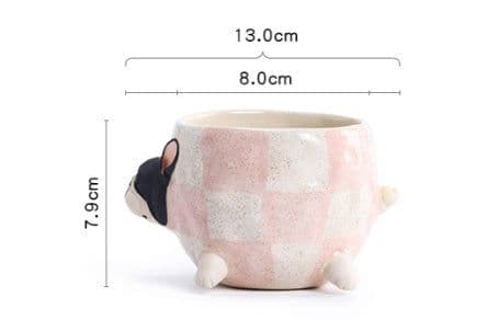 image-Handmade Bulldog Coffee Cup Water Cup Creative