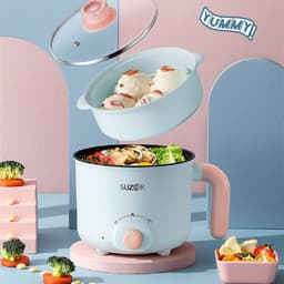 image-Mini Electric Cooker - 1.8L Portable Pot for Dorms & Small Homes