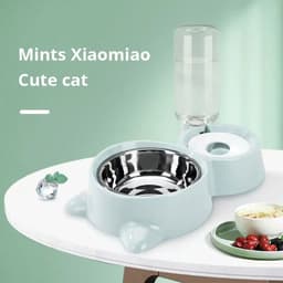 image-Pet Dog Cat Bowl Fountain Automatic Food Water Feeder Container For Cats Dogs Drinking Pet Articles Pet Cat Water Dispenser, Automatic Gravity Cat Water Bowl