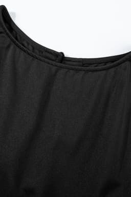 image-Black Belted Wide Leg Jumpsuit
