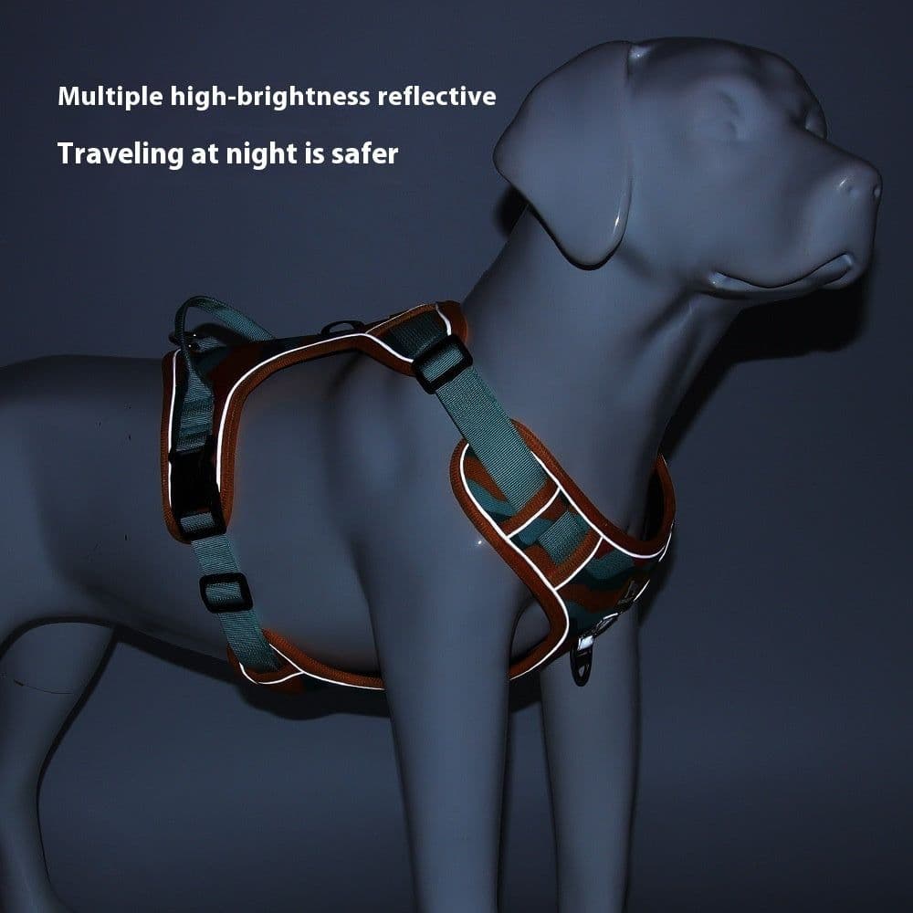 image-Dog Chest And Back Reflective Commuter Hand Holding Rope