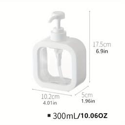 image-Foaming Soap Dispenser, 300ml And 500ml Dish Soap Dispenser, Refillable Modern Square Pump Bottle Lotion Dispenser, Hand Soap Dispenser For Bathroom, Kitchen Portable Empty Bottle, Dish Soap Dispenser