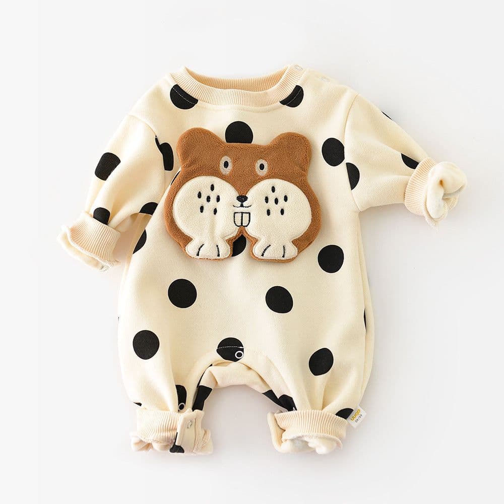 image-Baby Spring And Autumn One-piece Long-sleeved Cartoon Romper