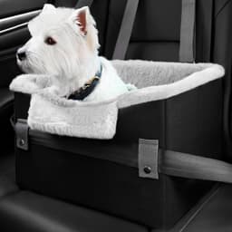 image-Portable Small Dog Car Seat Dog Booster Seat For Car With Clip-On Safety Leash Perfect For Small Pets Pet Products