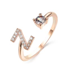 image-New Design Adjustable 26 Initial Letter Ring Fashion Jewelry For Women Simple Elegant Jewelry