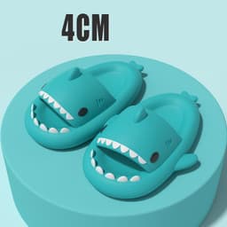 image-Adult's Slippers Indoor Outdoor Funny Shark Cartoon