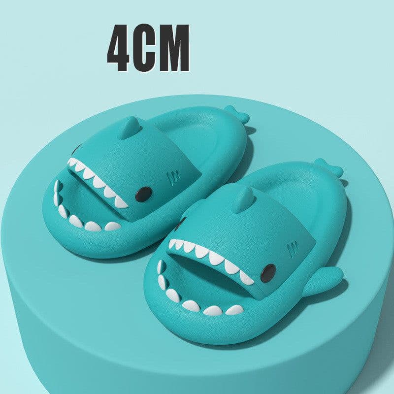 image-Adult's Slippers Indoor Outdoor Funny Shark Cartoon
