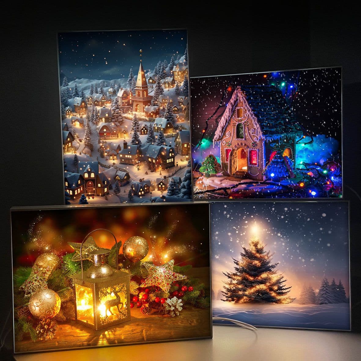 image-Changsha Night View Light Painting Desktop Two-dimensional Sketch Atmosphere Three-color Led Luminous Paint