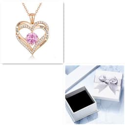 image-Female 925 Silver Twelve Birthstone Pendant Necklace