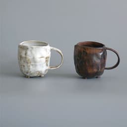 image-Stoneware Cup Trend Japanese Ceramic Cup Retro Water Cup Simple