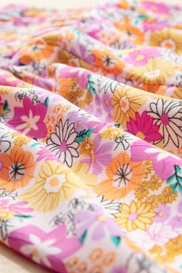 image-Pink Boho Floral Shirred High Waist Shorts