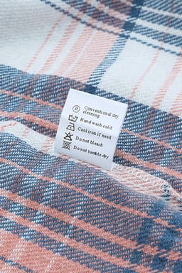 image-Shacket with Pink/Black Plaid Flap Pockets - Chic Style, Loose Fit (65 characters)