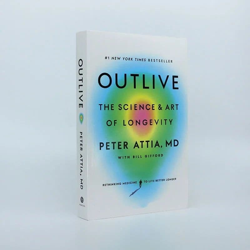 image-OutliveThe Science Art of Longevity 1 New York Times Bestseller by Peter Attia MD with Bill Gifford Lifelong Health & Wellness