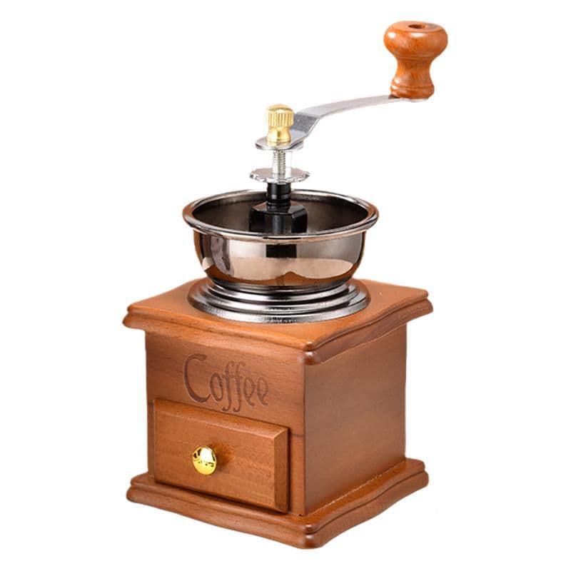 image-Retro Hand-crank Coffee Grinder Manual Coffee Bean Mill For The Kitchen