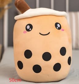 image-Cute Fruit Drink Plush Stuffed Soft Strawberry Milk Tea Plush Boba Tea Cup Toy Bubble Tea Pillow Cushion Kids Gift
