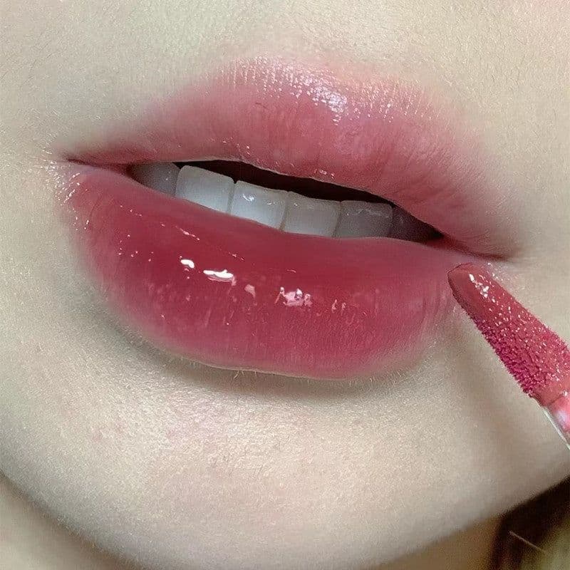 image-Lucky Bear Lip Lacquer Water Light Nourishing Moisturizing Non-fading No Stain On Cup Lipstick Glass Lip Gloss