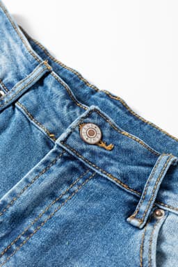 image-Myosotis Mid Rise Distressed Sneak Peek Straight Leg Jeans