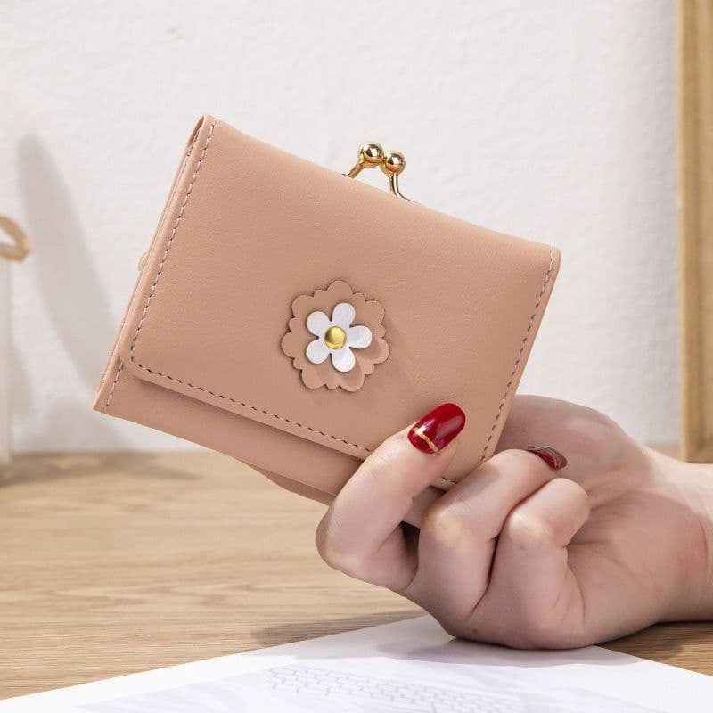 image-Women's Short Casual Simple Mini Student Cute Animal Kitten Wallet