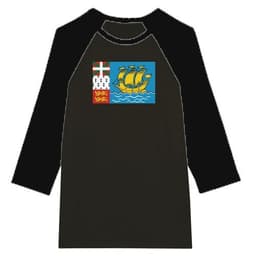 image-Drapeau de Saint-Pierre-et-Miquelon - T-shirt unisexe Raglan à manches