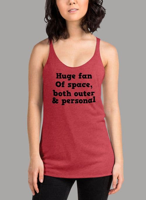 image-Huge Fan Of Space Black Women's Tank Top
