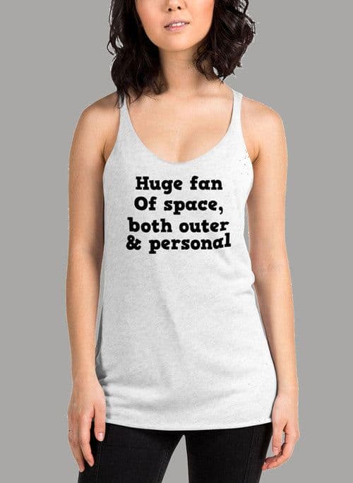 image-Huge Fan Of Space Black Women's Tank Top
