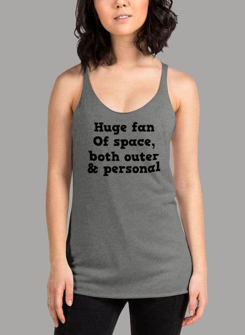 image-Huge Fan Of Space Black Women's Tank Top