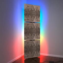 image-3x WAVE Bass Traps w/ RGB Lamp | LED Acoustic Corner
