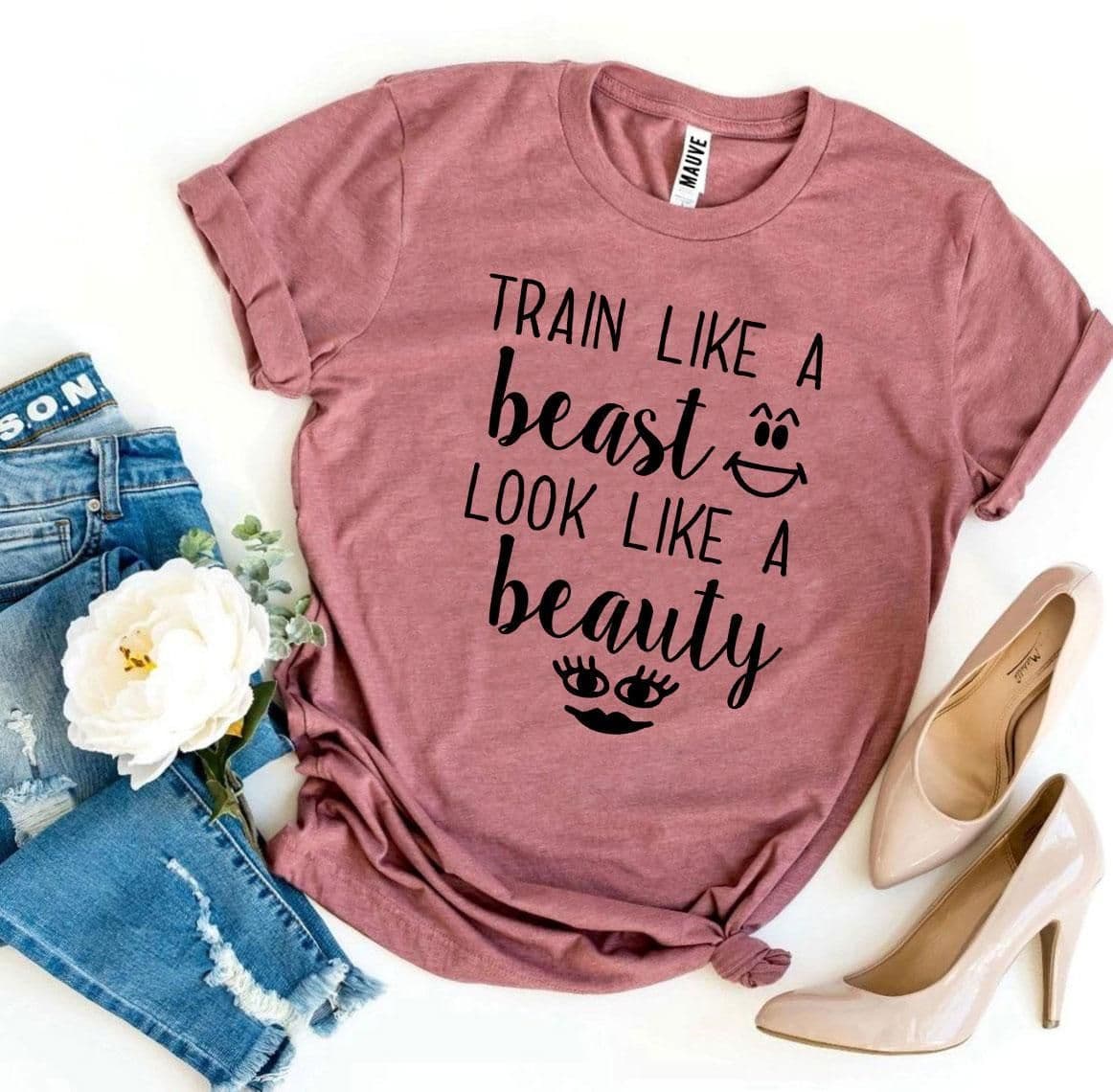 image-Bella Canvas "Train Like a Beast" T-Shirt - Cotton - Sizes XS-3XL