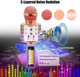 image-Wireless Karaoke Microphone Bluetooth Speaker