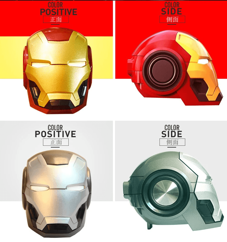image-Portable Wireless Bluetooth Iron Man Speaker