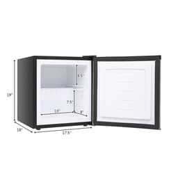 image-Portable Home AC 115V/60Hz Upright Freezer Refrigerator