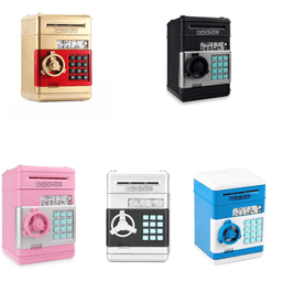 image-Automatic Electronic Piggy Bank ATM Password Money Box For Children