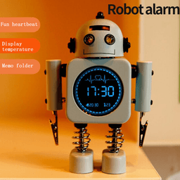 image-Robot Smart Digital Alarm Clock Temperature Display For Gifts