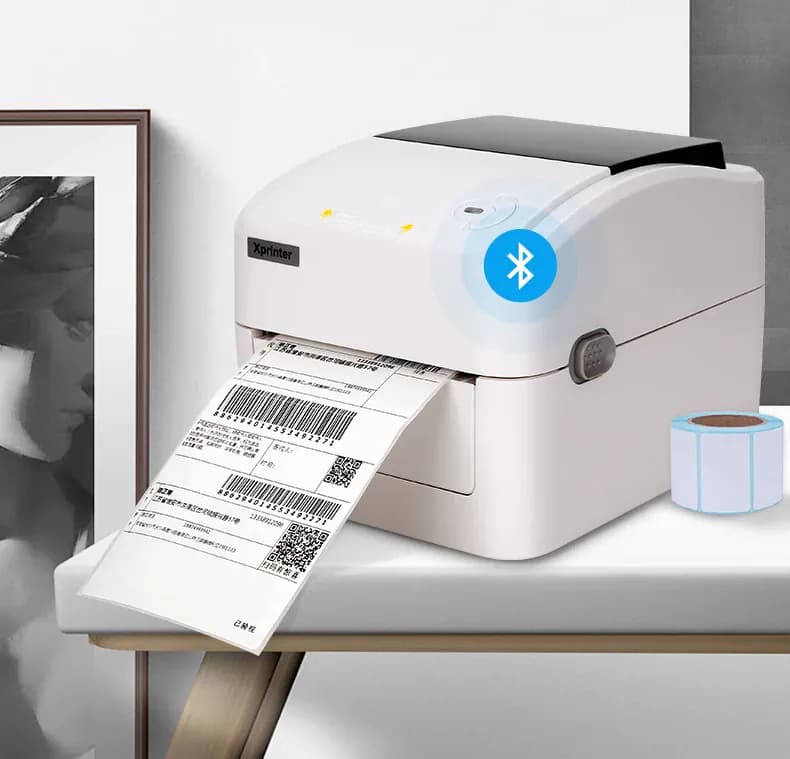 image-Xprinter 420B Thermal Label Printer Barcode Printer Support 25mm-108mm