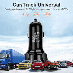image-4 USB Car Charger Fast 7A QC3.0 Quick Car Chargr Adapter